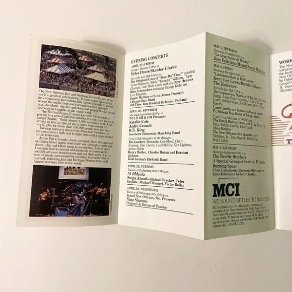 Vintage New Orleans Tour Brochure Mississippi River Cruise and Jazz Festival - Picture 10 of 15